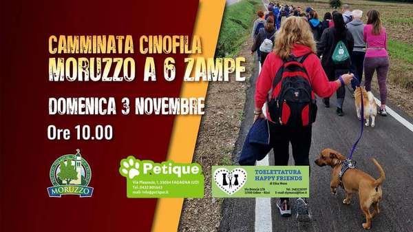 Camminata cinofila "Moruzzo a 6 Zampe"